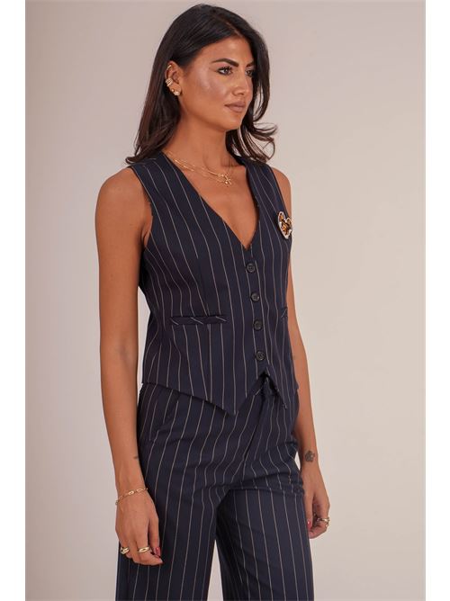 Gilet gessato Il The' Delle 5 | RICHARD 65BLU